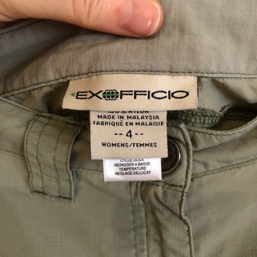 Ex Officio Sage Green Cargo Capri Hiking Pants - Picture 4 of 10